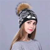La boutique du chapeau bonnet Bonnet femme tricoté à pompon