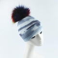 La boutique du chapeau bonnet Gris / 56-59cm bonnets colorés Pom Pom en laine tricoté mode décontracté