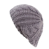 La boutique du chapeau bonnet Gris / Ajustable (du 54 au 59) Bonnet tricoté torsadé pour femme