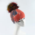La boutique du chapeau bonnet Orange / 56-59cm bonnets colorés Pom Pom en laine tricoté mode décontracté