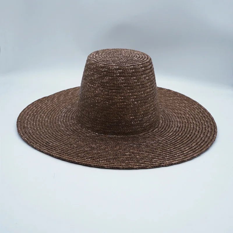 La boutique du chapeau Brown Chapeau de paille haut