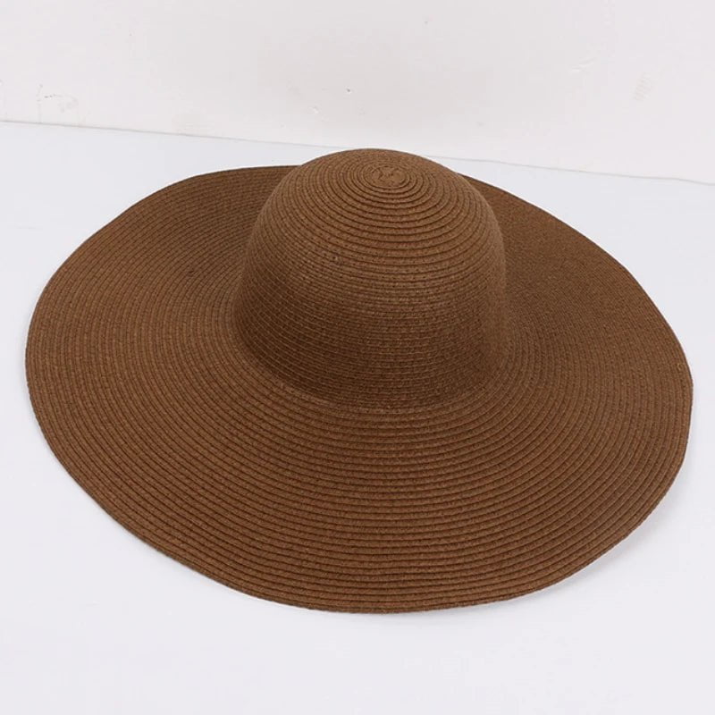 La boutique du chapeau Café / 56-58cm Chapeau de plage femme