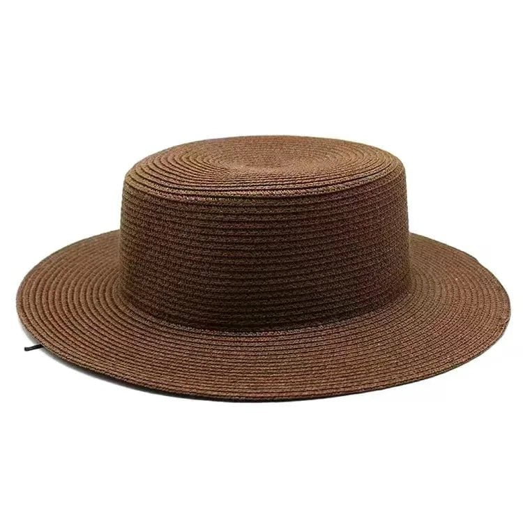 La boutique du chapeau Café / M 56-58cm Canotier femme