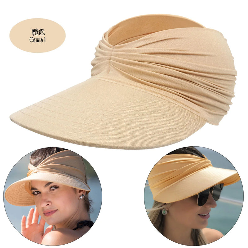 La boutique du chapeau camel Chapeau de soleil à visière pour femmes