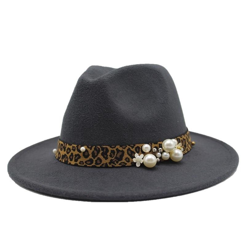 La boutique du chapeau capeline et chapeaux d'été Gris Foncé / 55 -58cm Chapeau Fedora en laine