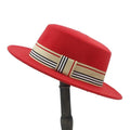 La boutique du chapeau capeline et chapeaux d'été Rouge chapeau de soleil paille large bord Panama