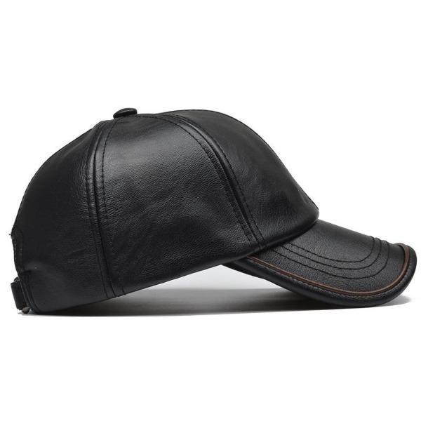 La boutique du chapeau casquette Casquette en cuir PU pour hommes