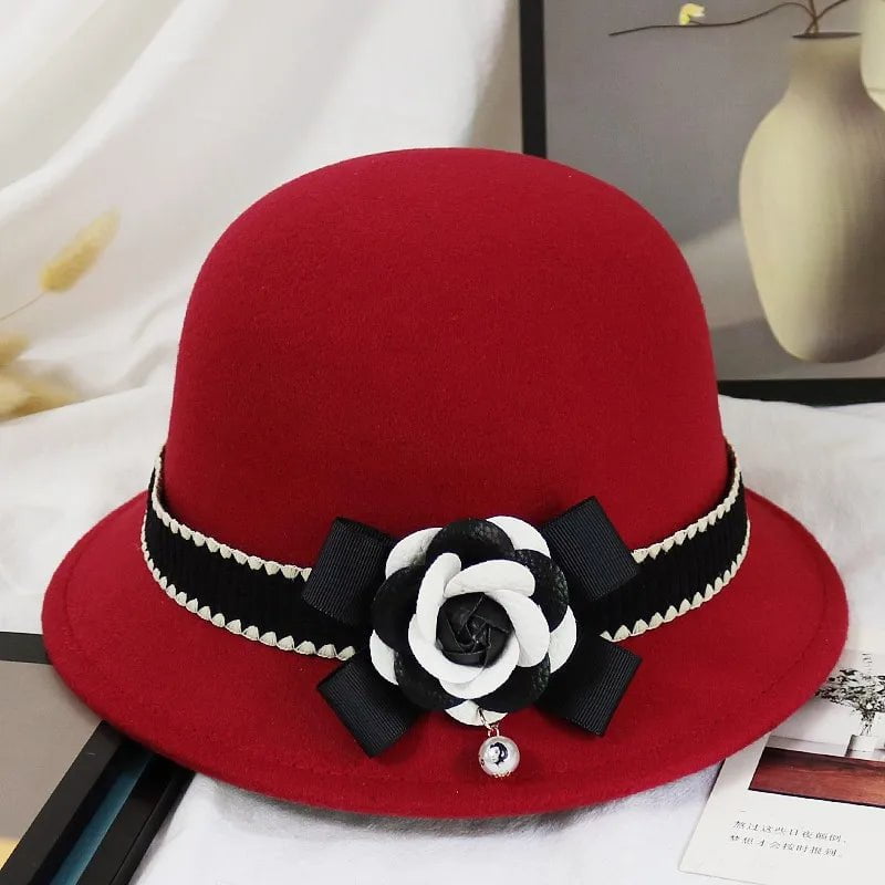 La boutique du chapeau Chapeau cloche luxueux en laine