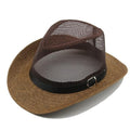 La boutique du chapeau chapeau cow-boy Café 01 / 58cm Chapeau de Cowboy occidental en maille respirante