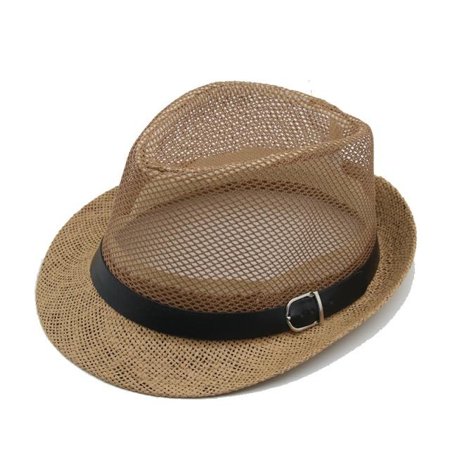 La boutique du chapeau chapeau cow-boy khaki 02 / 58cm Chapeau de Cowboy occidental en maille respirante