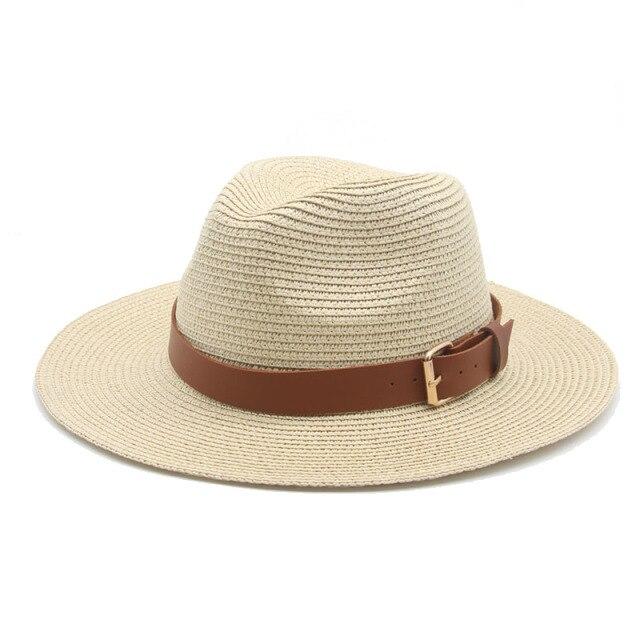 La boutique du chapeau chapeau d'été Beige 7.5cm / 56-58cm Chapeau de soleil à grand bord