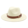 La boutique du chapeau chapeau d'été Blanc 7.5cm / 56-58cm Chapeau de soleil à grand bord