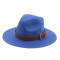 La boutique du chapeau chapeau d'été Bleu 7.5cm / 56-58cm Chapeau de soleil à grand bord