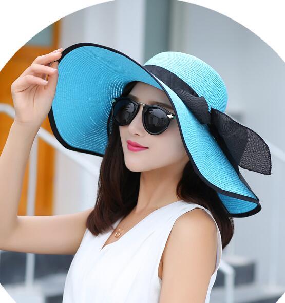 La boutique du chapeau chapeau d'été Bleu Chapeau de soleil été plage