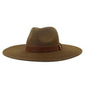 La boutique du chapeau chapeau d'été Café 11cm / 56-58cm Chapeau de soleil à grand bord