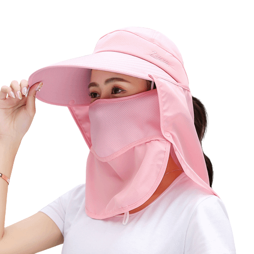 La boutique du chapeau chapeau d'été Chapeau de soleil et masque pour femmes