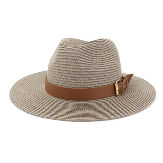 La boutique du chapeau chapeau d'été Gris 02 7.5cm / 56-58cm Chapeau de soleil à grand bord