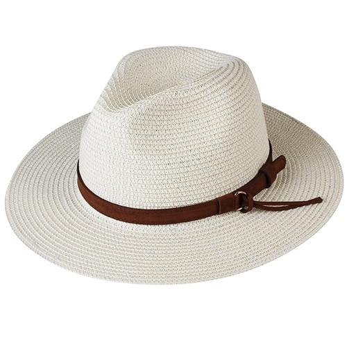 La boutique du chapeau chapeau d'été Ivoire 2 / M Chapeau de soleil Panama décontracté
