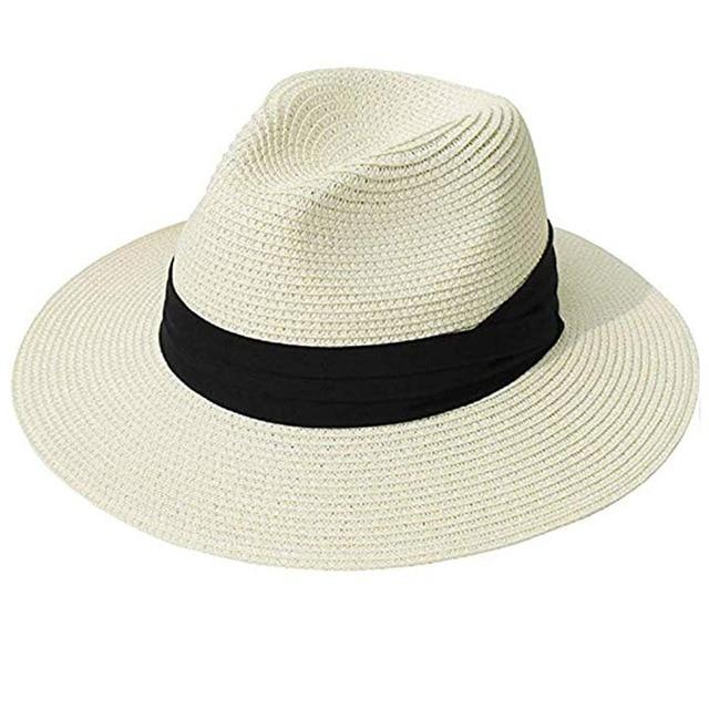 La boutique du chapeau chapeau d'été Ivoire / M Chapeau de soleil Panama décontracté