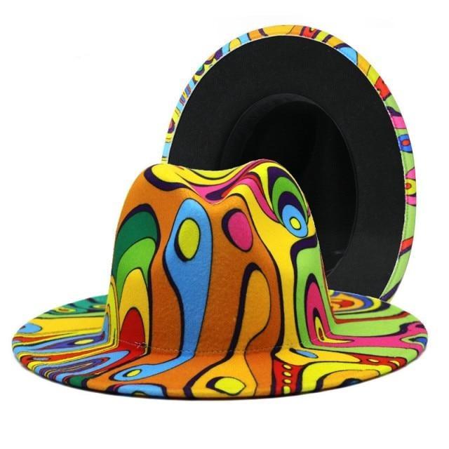 La boutique du chapeau chapeau d'été Jaune / 56-58CM Chapeau coloré à large bord