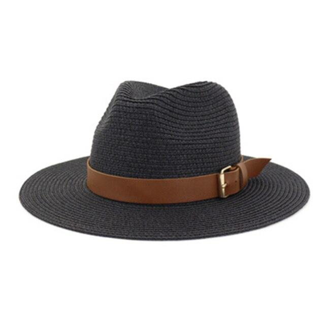 La boutique du chapeau chapeau d'été Noir 7.5cm / 56-58cm Chapeau de soleil à grand bord