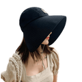 La boutique du chapeau chapeau d''été Noir Chapeau d'été Protection UV pour femmes