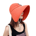 La boutique du chapeau chapeau d''été Orange Chapeau d'été Protection UV pour femmes