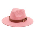 La boutique du chapeau chapeau d'été Rose  7.5cm / 56-58cm Chapeau de soleil à grand bord