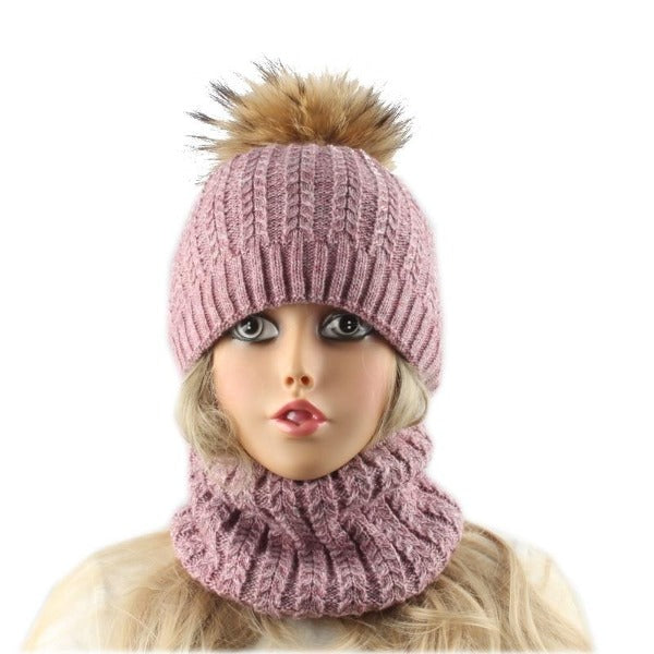 La boutique du chapeau chapeau d'été Rose Bonnet en laine tricoté torsadé pour femme