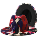 La boutique du chapeau chapeau d'été Rouge / 56-58CM Chapeau coloré à large bord