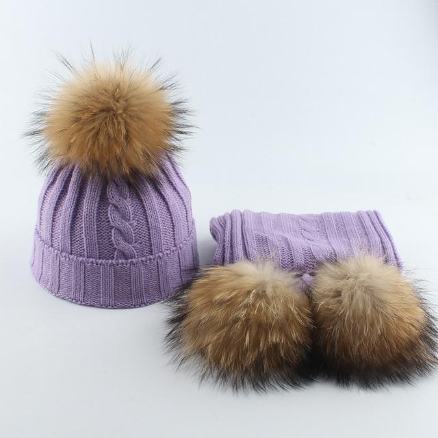 La boutique du chapeau chapeau d'hiver Bonnet et écharpe ensemble mignon bébé garçon fille d' hiver