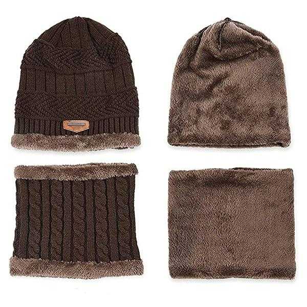 La boutique du chapeau chapeau d'hiver Chapeau écharpe gants ensemble unisexe hiver