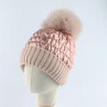 La boutique du chapeau chapeau d'hiver Rose 2 / adulte  54-58cm Bonnet tricoté chaud, nouvelle mode d'hiver
