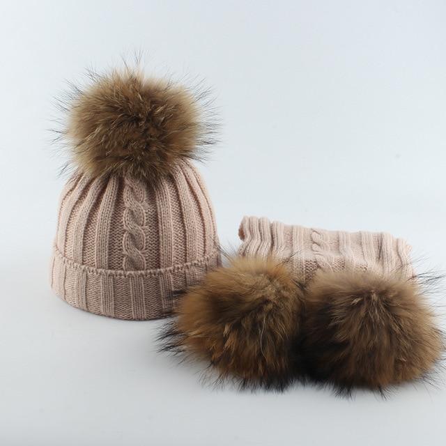 La boutique du chapeau chapeau d'hiver Rose / 4-8 age Bonnet et écharpe ensemble mignon bébé garçon fille d' hiver