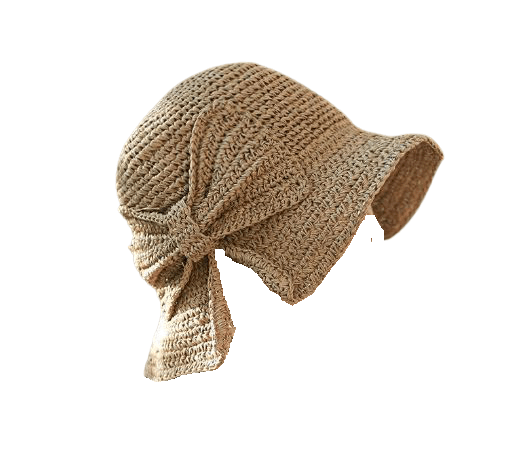 La boutique du chapeau chapeau de paille Brun Chapeau de pêcheur à nœud pliable