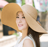 La boutique du chapeau chapeau de paille Café clair chapeau de soleil pliable