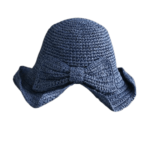 La boutique du chapeau chapeau de paille Chapeau de pêcheur à nœud pliable