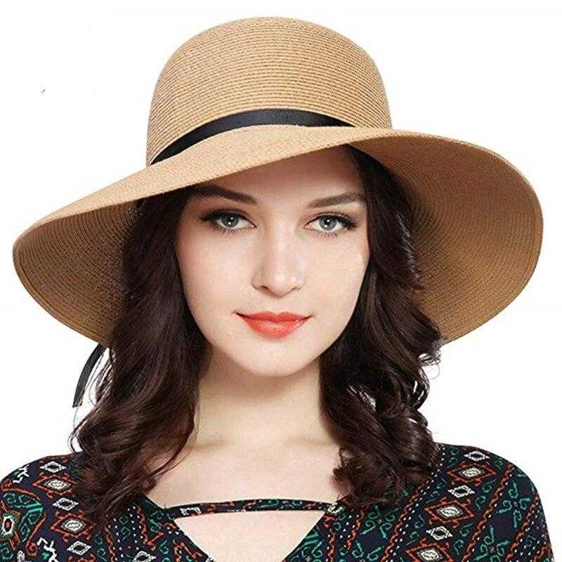 La boutique du chapeau chapeau de paille Kaki / M Chapeau de paille pour femmes