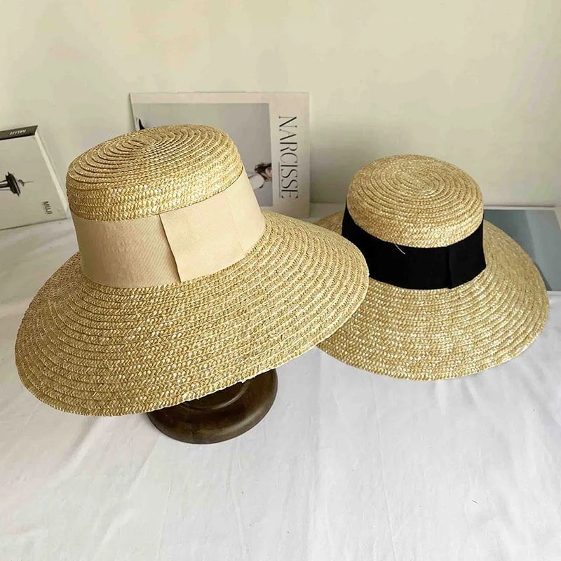 La boutique du chapeau Chapeau de soleil large ruban