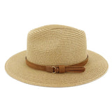 La boutique du chapeau Chapeau Panama sangle en cuir