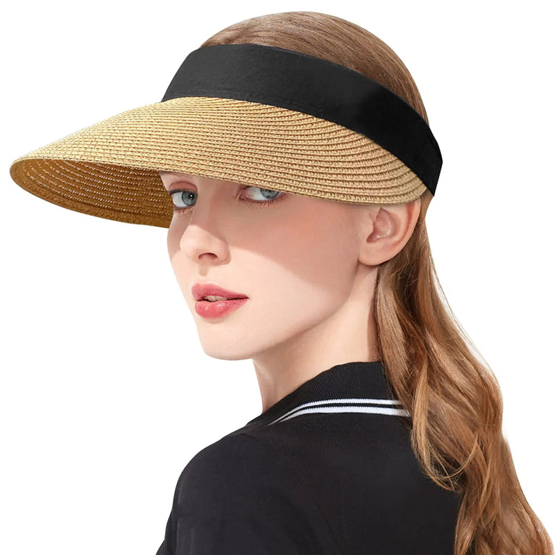 La boutique du chapeau Chapeau pare-soleil en paille