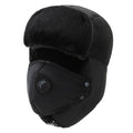 La boutique du chapeau chapka russe 03 Noir Bomber chapeaux unisexe