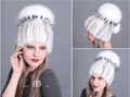La boutique du chapeau chapka russe Blanc 3 chapeau d'hiver femmes avec fourrure naturelle