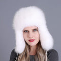 La boutique du chapeau chapka russe Blanc 7 Chapeau 100% naturel doux véritable fourrure de renard