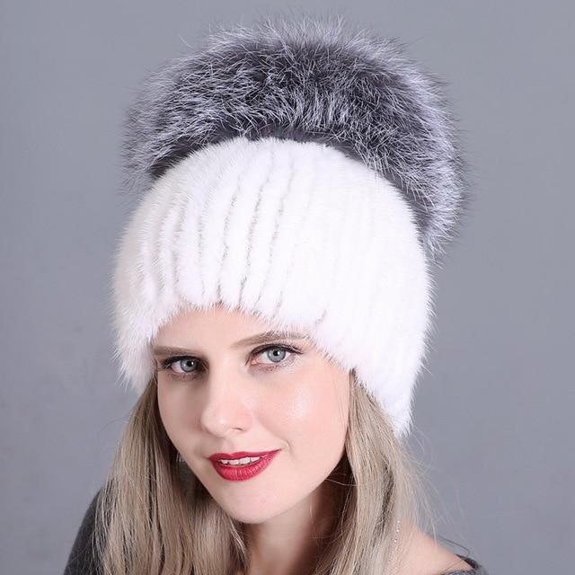 La boutique du chapeau chapka russe chapeau d'hiver femmes avec fourrure naturelle