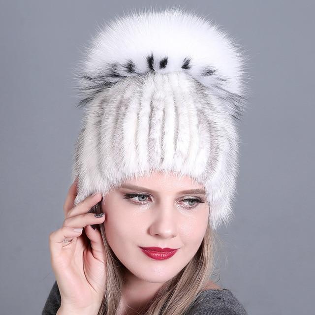 La boutique du chapeau chapka russe chapeau d'hiver femmes avec fourrure naturelle