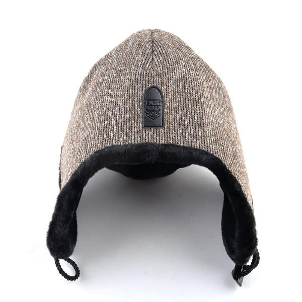 La boutique du chapeau chapka russe Chapeau de bombardier tricoté pour hommes
