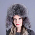 La boutique du chapeau chapka russe Gris 3 Chapeau 100% naturel doux véritable fourrure de renard