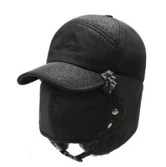 La boutique du chapeau chapka russe Noir / 56-60cm chapeau de bombardier pour hommes