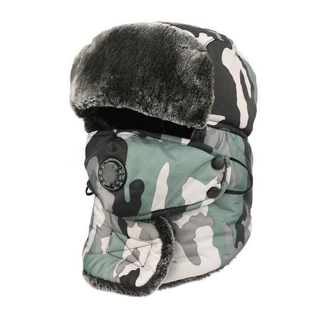 La boutique du chapeau chapka russe Vert Chapeau d'hiver Bomber chapeau Russie